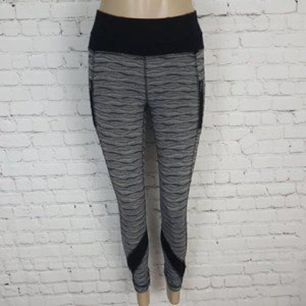 Lululemon Inspire Tight Textured Wave 2 Black Gray